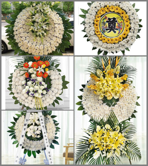 辽宁抚顺东洲区龙凤街道花圈速递